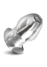 Load image into Gallery viewer, Master Series Dicked Hollow Anal Plug - Clear - XLarge