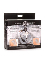 Load image into Gallery viewer, Master Series Double Lockdown Locking Customizable Chastity Cage - Clear