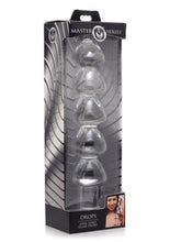 Load image into Gallery viewer, Master Series Drops Anal Links Glass Dildo - Clear