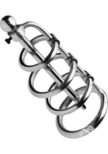 Load image into Gallery viewer, Master Series Gates Of Hell Stainless Steel Adjustable Cum Through Sound Cage - Gray/Silver