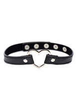 Load image into Gallery viewer, Master Series Heart Choker Necklace - Black