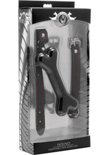 Load image into Gallery viewer, Master Series Hound Adjustable Dog Bone Gag - Black
