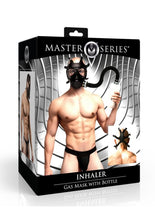 Load image into Gallery viewer, Master Series Inhaler Gas Mask with Bottle - Black/White