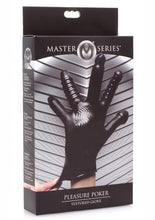 Load image into Gallery viewer, Master Series Pleasure Poker Textured Glove - Black