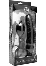 Load image into Gallery viewer, Master Series Primal Inflatable 8.5in Dildo - Black
