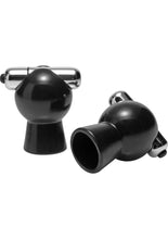Load image into Gallery viewer, Master Series Reverb Vibrating Nipple Suckers - Black