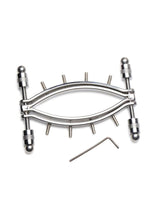 Load image into Gallery viewer, Master Series Spread 'Em Poker Stainless Steel Labia Clamp with Adjustable Pressure Screws