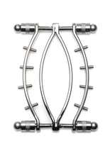 Load image into Gallery viewer, Master Series Spread 'Em Poker Stainless Steel Labia Clamp with Adjustable Pressure Screws