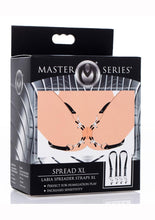 Load image into Gallery viewer, Master Series Spread Labia Spreader - Straps - Black - XLarge