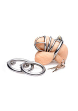 Load image into Gallery viewer, Master Series The Pen Deluxe Locking Chastity Cage - Gray
