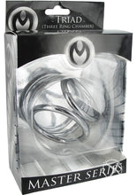 Load image into Gallery viewer, Master Series Triad Chamber Cock and Ball Cage - Metal/Silver - Medium