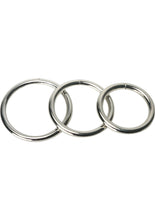 Load image into Gallery viewer, Master Series Trine Steel C-Ring Collection - Metal/Silver