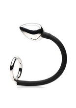 Load image into Gallery viewer, Master Series Tug + Plug Aluminum Cock and Ball Ring with Anal Plug