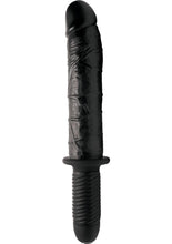 Load image into Gallery viewer, Master Series Violator XL Vibrating Dildo Thruster - Black - XLarge