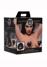 Load image into Gallery viewer, Master Series XL Plungers Extreme Suction Nipple Suckers - Black