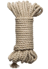 Load image into Gallery viewer, Merci Hogtied Bind and Tie 6mm Hemp Bondage Rope - Tan - 30ft