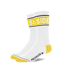 Load image into Gallery viewer, Prowler "SIDE" Socks (White/Yellow)