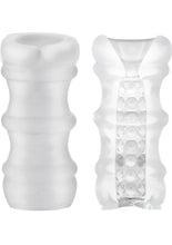 Load image into Gallery viewer, Mood Pleaser Massage Beads Ultraskyn Masturbator - Frost/White