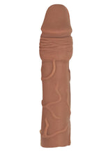 Load image into Gallery viewer, Natural Realskin Penis Xtender Vibrating Penis Extender - Brown/Chocolate