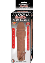 Load image into Gallery viewer, Natural Realskin Penis Xtender Vibrating Penis Extender - Brown/Chocolate