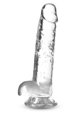 Load image into Gallery viewer, Naturally Yours Crystalline Dildo - Clear/Diamond - 7in