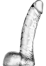 Load image into Gallery viewer, Naturally Yours Ding Dong Dildo with Balls - Clear - 5.5in
