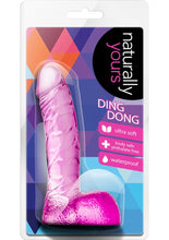 Load image into Gallery viewer, Naturally Yours Ding Dong Dildo with Balls - Pink - 5.5in