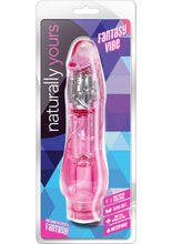 Load image into Gallery viewer, Naturally Yours Fantasy Vibrating Dildo - Pink - 8.5in