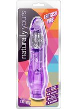 Load image into Gallery viewer, Naturally Yours Fantasy Vibrating Dildo - Purple - 8.5in