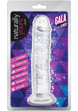 Load image into Gallery viewer, Naturally Yours Gala Dildo 6in - Sparkling - Clear