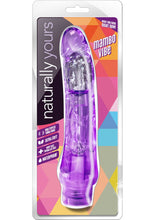 Load image into Gallery viewer, Naturally Yours Mambo Vibrating Dildo - Purple - 9in