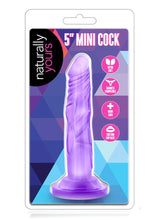 Load image into Gallery viewer, Naturally Yours Mini Dildo - Purple - 5in