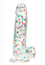 Load image into Gallery viewer, Naughty Bits I Love D Heart-Filled Dong - Clear