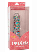 Load image into Gallery viewer, Naughty Bits I Love D Heart-Filled Dong - Clear