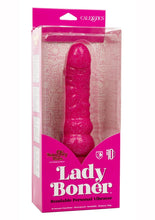 Load image into Gallery viewer, Naughty Bits Lady Boner Bendable Personal Vibrator - Pink - 6.25in