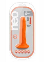 Load image into Gallery viewer, Neo Dual Density Dildo - Neon Orange/Orange - 6in
