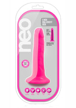 Load image into Gallery viewer, Neo Dual Density Dildo - Neon Pink/Pink - 6in
