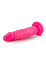 Load image into Gallery viewer, Neo Dual Density Dildo - Neon Pink/Pink - 7.5in