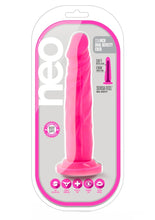 Load image into Gallery viewer, Neo Dual Density Dildo - Neon Pink/Pink - 7.5in