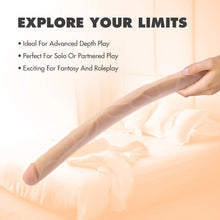 Load image into Gallery viewer, Dr. Skin Silver Collection Dildo with Suction Cup 19in - Vanilla