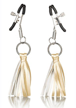Load image into Gallery viewer, Nipple Play Playful Tassels Nipple Clamps - Gold