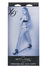 Load image into Gallery viewer, Nocturnal Collection Spreader Bar with Cuffs - Black