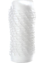 Load image into Gallery viewer, Optimale Link Reversible Ultraskyn Masturbator - Frost/White