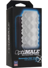 Load image into Gallery viewer, Optimale Studs Reversible Ultraskyn Masturbator - Frost/White