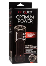 Load image into Gallery viewer, Optimum Power Ultimate Head Exciter Rotating Vibrating Masturbator - Black