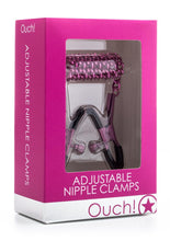 Load image into Gallery viewer, Ouch! Adjustable Nipple Clamps - Pink