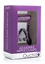 Load image into Gallery viewer, Ouch! Adjustable Nipple Clamps - Purple
