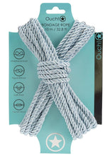 Load image into Gallery viewer, Ouch! Bondage Rope 10 Meter Nylon - Blue/Powder Blue