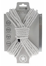 Load image into Gallery viewer, Ouch Bondage Rope 10 Meter Nylon - Silver