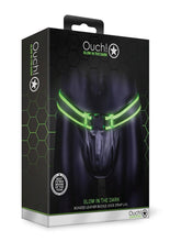 Load image into Gallery viewer, Ouch! Buckle Jock Strap - Black/Glow In The Dark/Green/Metal - Large/XLarge